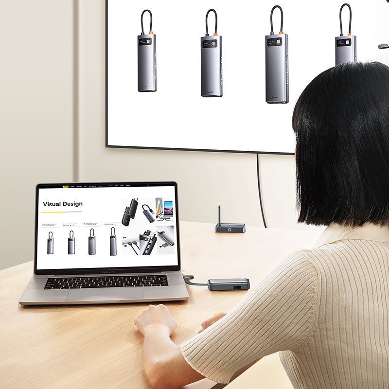 Baseus Transmitter and Receiver for Wireless HDMI 4K 30Hz Black - WKGQ050013 - Image 6