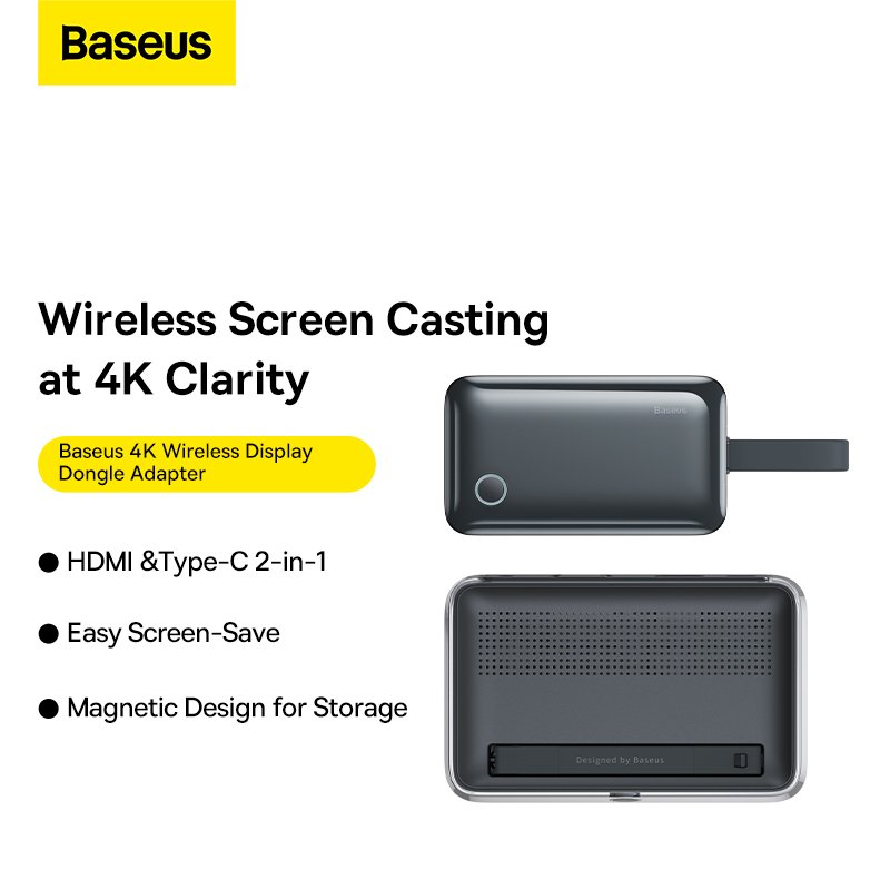 Baseus Transmitter and Receiver for Wireless HDMI 4K 30Hz Black - WKGQ050013 - Image 2