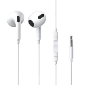 Baseus Encok H17 lateral Wired in-ear 3.5mm Earphone White- NGCR020002- 1 Year Warranty