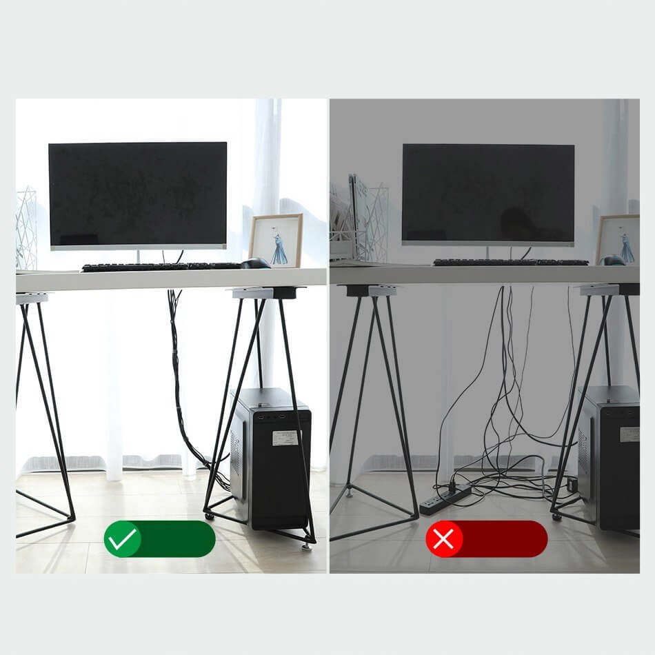 Baseus 1M Colourful Circle Velcro strap Gray - ACMGT-E0G - Image 3