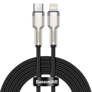 Baseus Cafule Series 2M Metal Data Cable Type-C to iP PD 20W  Black - CATLJK-B01 -  1 Year Warranty