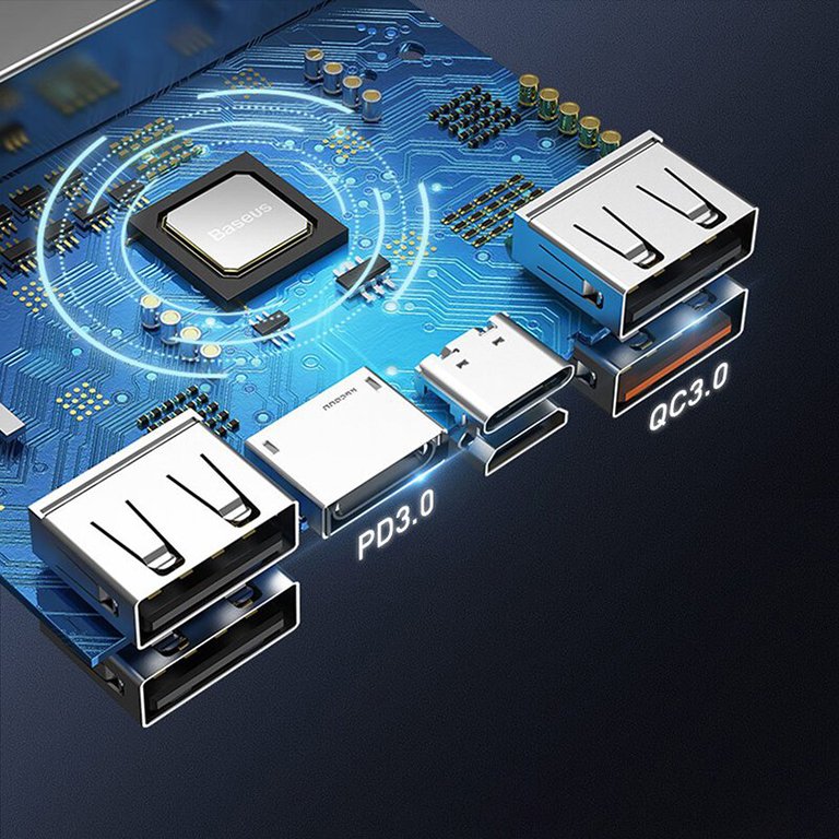 Baseus 30000mAh 65W Amblight Digital Display Quick Charge Power Bank - Image 5