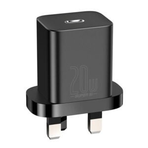 Baseus 20W Super Si Quick Charger 1C UK Black- 1Y