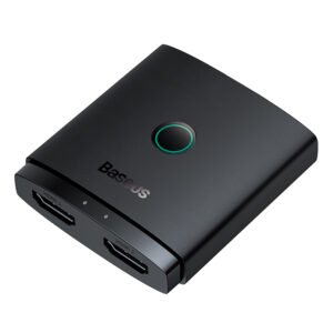 Baseus 2-in-1 HDMI Switch - AirJoy Series Bidirectional  Cluster Black - 1 Year Warranty