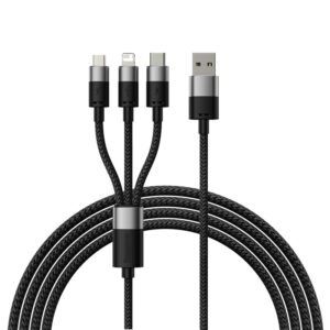 Baseus StarSpeed 1.2 Meter USB to M+L+C 3.5A  Cable - 1Y
