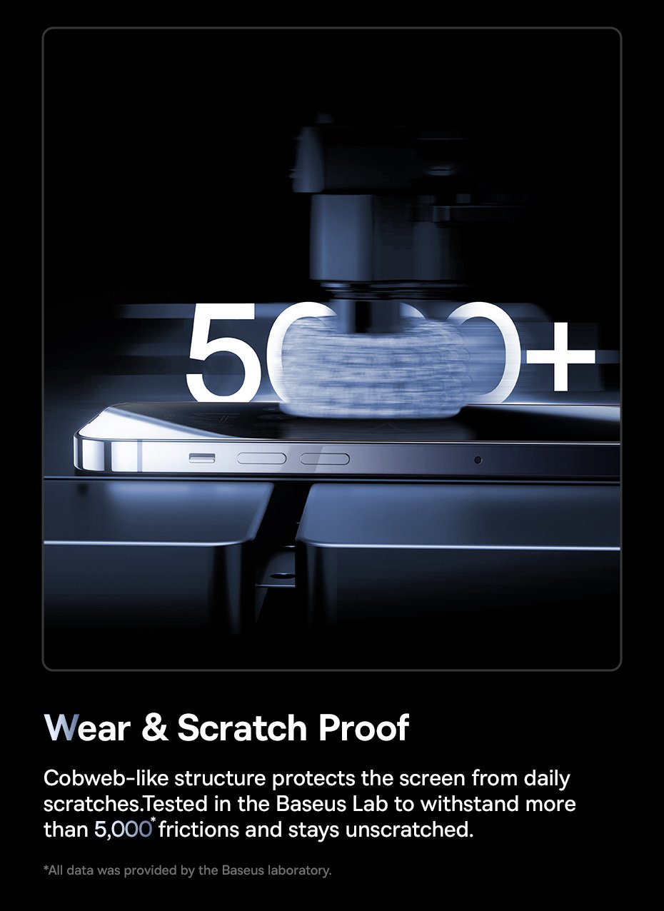 Baseus Iphone 15 Plus Diamond Series for Full-Coverage Privacy Protection Tempered Glass Screen Protector - Image 10