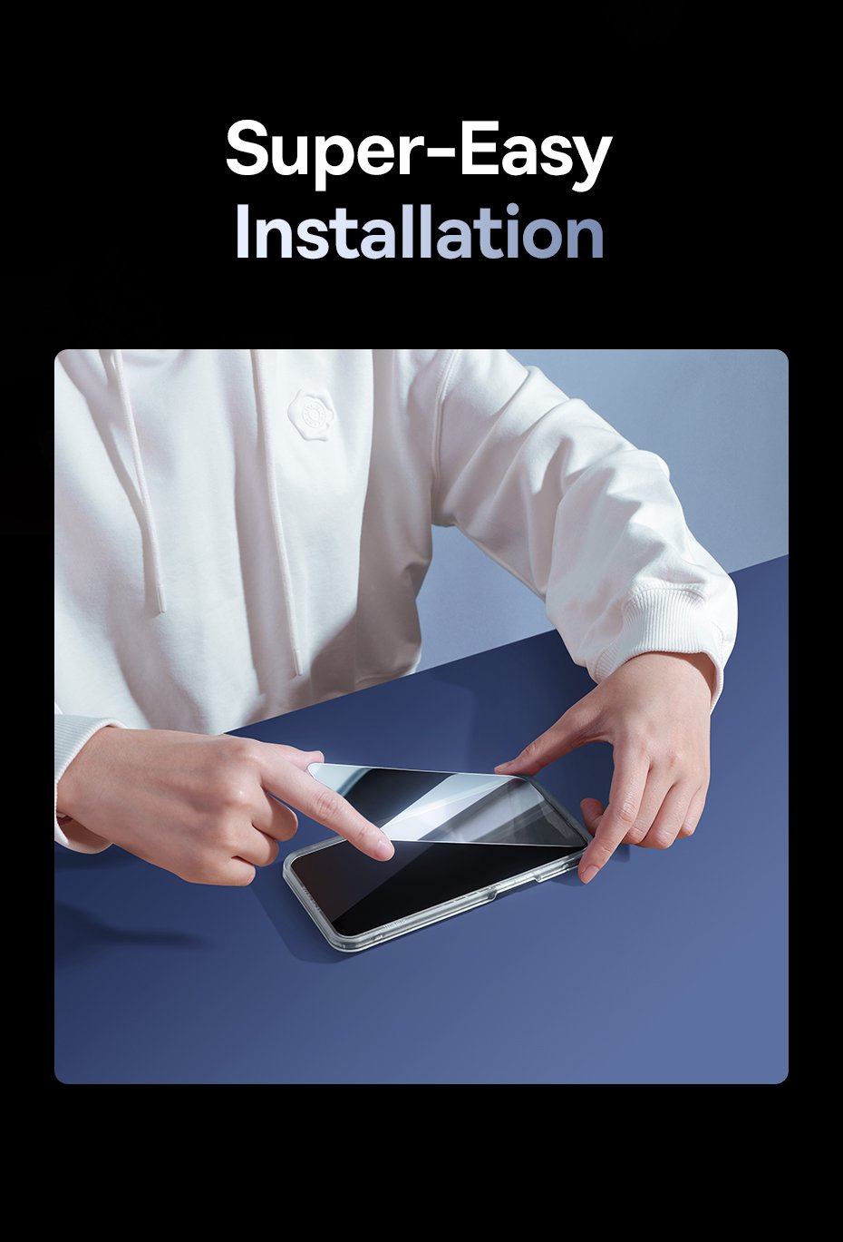 Baseus Iphone 15 Plus Diamond Series for Full-Coverage Privacy Protection Tempered Glass Screen Protector - Image 14