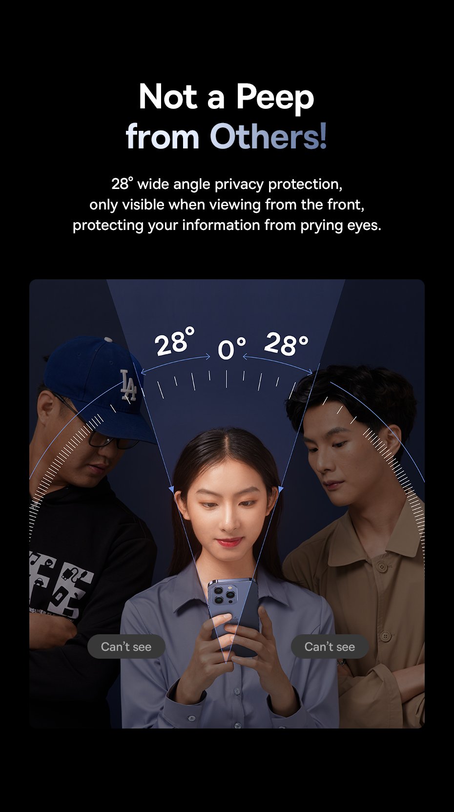 Baseus Iphone 15 Plus Diamond Series for Full-Coverage Privacy Protection Tempered Glass Screen Protector - Image 6