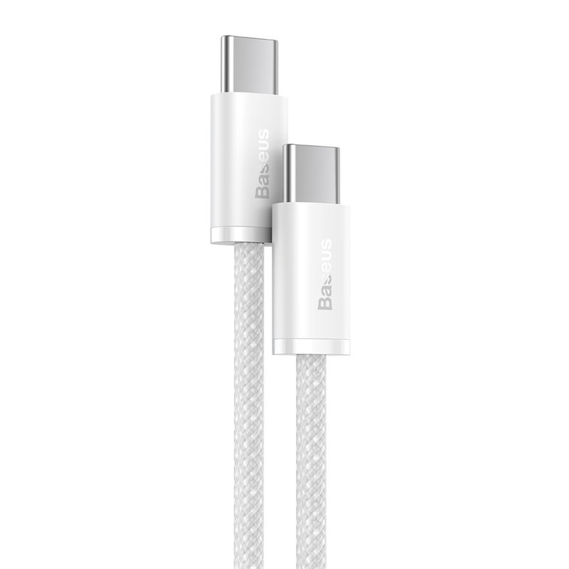 Baseus Dynamic Series 2m Fast Charging Data Cable Type-C to Type-C 100W White - CALD000302 - 1 Year Warranty - Image 2