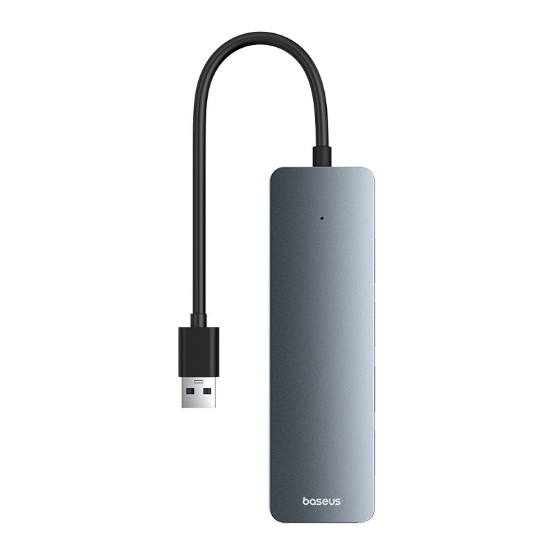 Baseus 4-Port HUB UltraJoy Series Lite- 15cm Space Grey USB-A to USB3.0 x 4 - 1 Year Warranty