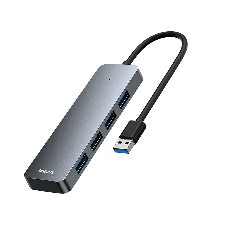 Baseus 4-Port HUB UltraJoy Series Lite- 15cm Space Grey USB-A to USB3.0 x 4 - 1 Year Warranty - Image 3