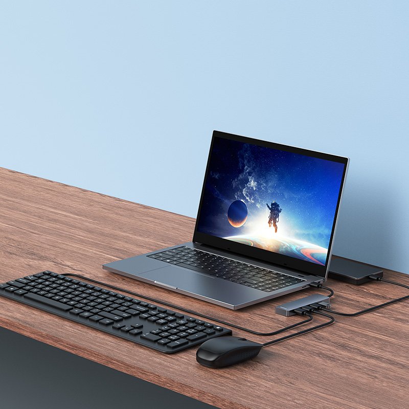 Baseus 4-Port HUB UltraJoy Series Lite- 15cm Space Grey USB-A to USB3.0 x 4 - 1 Year Warranty - Image 9