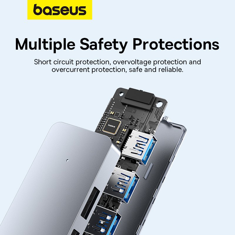 Baseus 4-Port HUB UltraJoy Series Lite- 15cm Space Grey USB-A to USB3.0 x 4 - 1 Year Warranty - Image 13