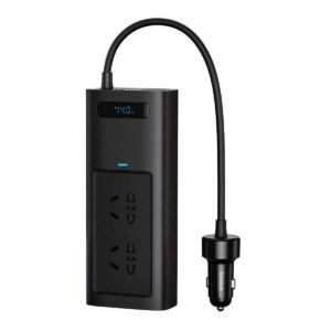 Baseus Power Inverter Pro 150W Car Current Converter - Black- 1 Year Warranty