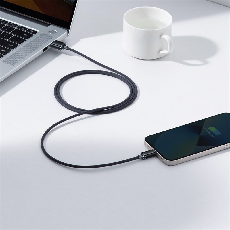 Baseus Crystal Shine Series 1.2m USB to Lightning 2.4A Cable - 1Y - Image 5