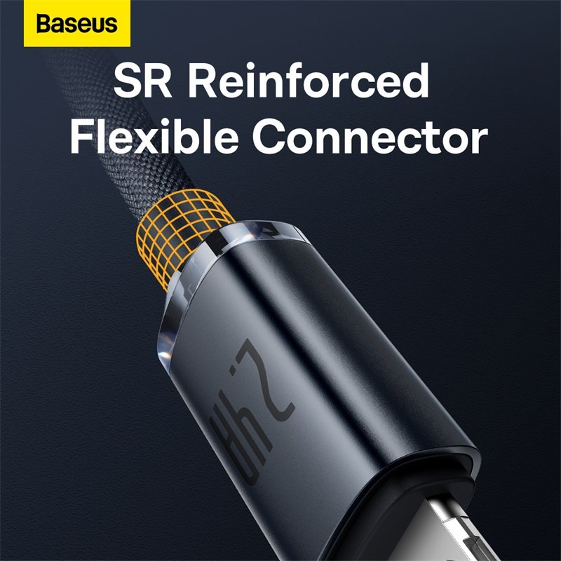 Baseus Crystal Shine Series 1.2m USB to Lightning 2.4A Cable - 1Y - Image 11