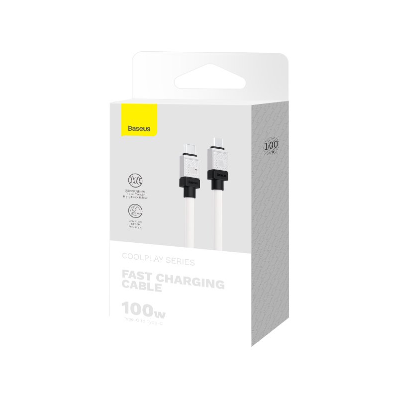 Baseus Type-C to Type-C 100W 2m CoolPlay Series Fast Charging Cable - 1Y - Image 7