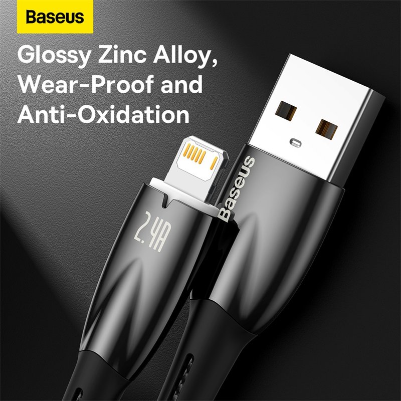 Baseus Glimmer Series 2 Meter USB to Lightning 2.4A Cable - 1Y - Image 15