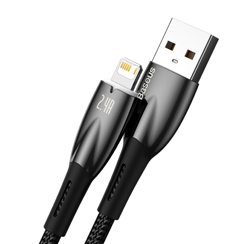 Baseus Glimmer Series 2 Meter USB to Lightning 2.4A Cable - 1Y - Image 2
