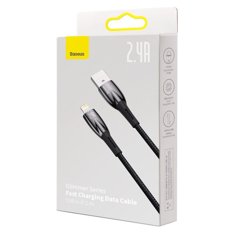 Baseus Glimmer Series 2 Meter USB to Lightning 2.4A Cable - 1Y - Image 8