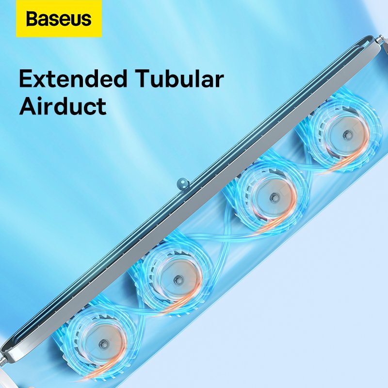 Baseus Refreshing Monitor Clip-On & Stand-Up Desk Fan White - ACQS000002 - Image 8