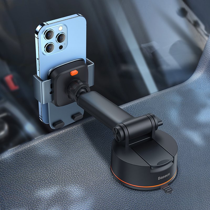 Baseus Easy Control Clamp Car Mount Holder Pro (Suction Cup Version) Tarnish - SUYK020014 - Image 8