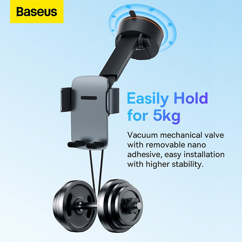 Baseus Easy Control Clamp Car Mount Holder Pro (Suction Cup Version) Tarnish - SUYK020014 - Image 10