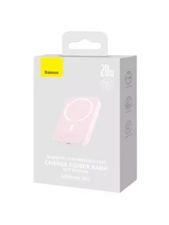 Baseus Magnetic Wireless Charging Power bank 6000mAh 20W Pink Baseuscolombo