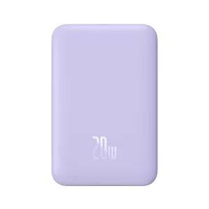 Baseus Magnetic Mini Air Wireless Fast Charge Power Bank 10000mAh 20W  (With Simple Charging Cable Type-C to Type-C (20V3A) 30cm White) - Nebula Purple - P10059001513-00 Baseuscolombo