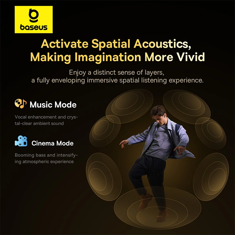 Baseus Bowie M2s Ultra True Wireless Earphones (With ANC & Touch Control Display) - Cosmic Black - A00074101123-00 Baseuscolombo