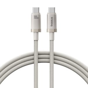 Baseus 1Meter 100W Titanium Alloy Type-C to Type-C Fast Charging Cable