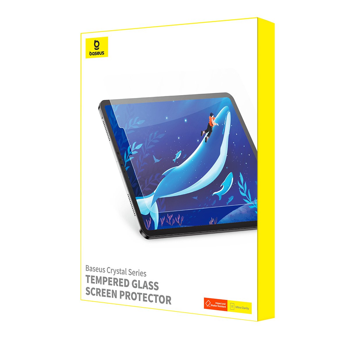 Baseus iPad Air (2024) 11'' Clear Crystal Blue Light Blocking Tempered Glass Screen Protector - Image 4