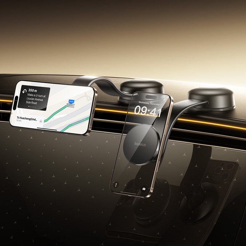 Baseus PrimeTrip C02 Magnetic Car Mount Suction Cup Version Cosmic Black - Image 3