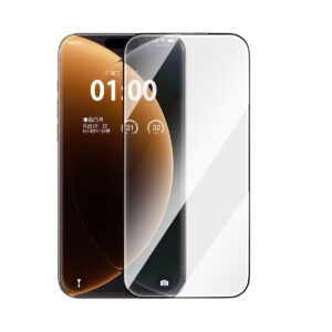 Baseus iPhone 17 Impact HD Tempered Glass Screen Protector with Dustproof Installation Tray Clear