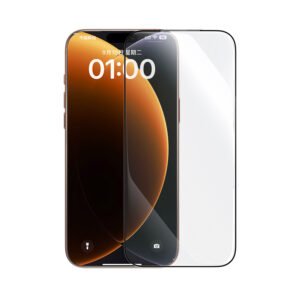 Baseus iPhone 17 Pro Max Crystalline HD Tempered Glass Screen Protector with Dustproof Installation Tray Clear