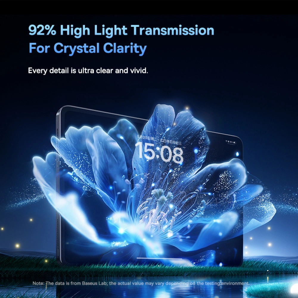 Baseus iPad 9.7" Crystalline HD Tempered Glass Screen Protector - Clear - Image 2